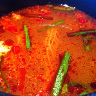 韓国風！にらと春雨のピリ辛スープ